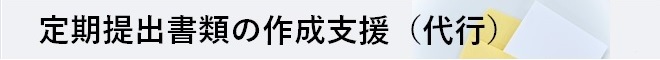 定期提出書類の作成支援（代行）